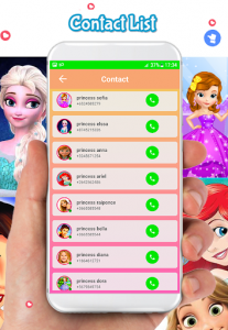 اسکرین شات برنامه fake call simulator from princess sofia : chat 8