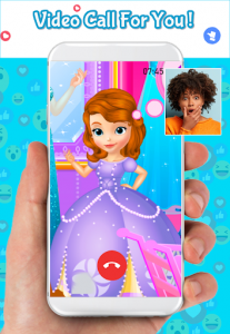 اسکرین شات برنامه fake call simulator from princess sofia : chat 6