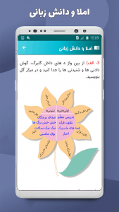 اسکرین شات برنامه نگارش فارسی پنجم دبستان 8