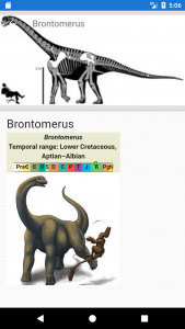اسکرین شات 3 برنامه Dinosaurs: Encyclopedia