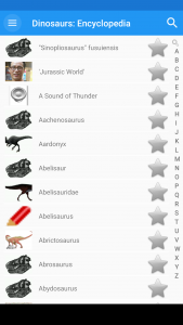 اسکرین شات 1 برنامه Dinosaurs: Encyclopedia