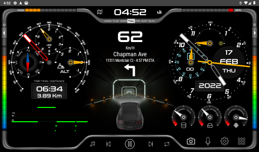 اسکرین شات برنامه CarWebGuru Car Launcher 7