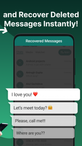 اسکرین شات برنامه Auto RDM - Recover Deleted Messages &amp; status saver 3