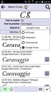 اسکرین شات 6 برنامه Find my Font