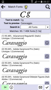 اسکرین شات 5 برنامه Find my Font