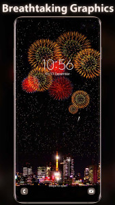 اسکرین شات برنامه Fireworks Live Wallpaper 2