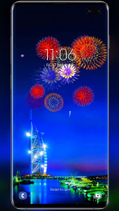 اسکرین شات برنامه Fireworks Live Wallpaper 6