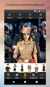 اسکرین شات برنامه Women Police Photo Suit Editor 4