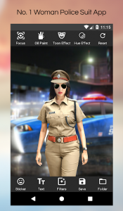 اسکرین شات برنامه Women Police Photo Suit Editor 2