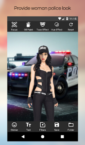 اسکرین شات برنامه Women Police Photo Suit Editor 3