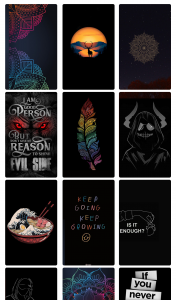اسکرین شات برنامه Black Art Wallpaper 1