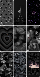 اسکرین شات 3 برنامه Black Art aesthetic Wallpaper