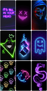 اسکرین شات 8 برنامه Black Art aesthetic Wallpaper