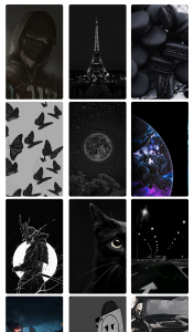 اسکرین شات 1 برنامه Black Wallpaper HD background