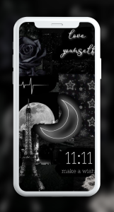 اسکرین شات 7 برنامه Black Aesthetic Wallpapers