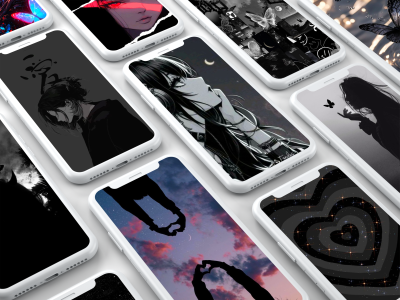 اسکرین شات 1 برنامه Black Aesthetic Wallpapers