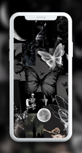 اسکرین شات 3 برنامه Black Aesthetic Wallpapers