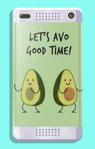 اسکرین شات برنامه Cute Avocado Wallpapers 3