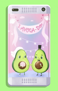 اسکرین شات برنامه Cute Avocado Wallpapers 5