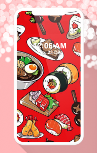 اسکرین شات برنامه Cute Food Wallpaper 1