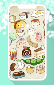 اسکرین شات برنامه Cute Food Wallpaper 2