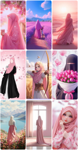 اسکرین شات 5 برنامه Hijab Wallpapers & Islamic