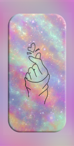 اسکرین شات برنامه Finger Heart Wallpaper 1