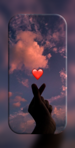 اسکرین شات برنامه Finger Heart Wallpaper 2