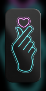 اسکرین شات برنامه Finger Heart Wallpaper 5