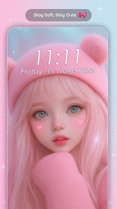 اسکرین شات 5 برنامه Cute Girly Wallpaper Aesthetic