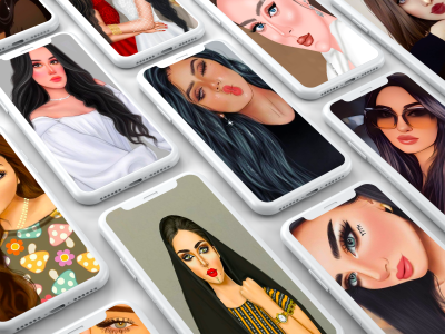 اسکرین شات 1 برنامه Girly M: Cute Beauty Wallpaper