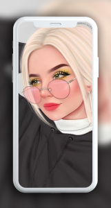 اسکرین شات 8 برنامه Girly M: Cute Beauty Wallpaper