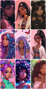 اسکرین شات 1 برنامه Melanin aesthetic wallpapers