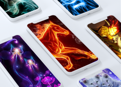 اسکرین شات برنامه Neon Animals Wallpapers 5