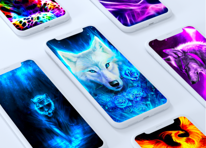 اسکرین شات برنامه Neon Animals Wallpapers 3