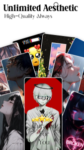 اسکرین شات 2 برنامه Sad Anime Wallpaper