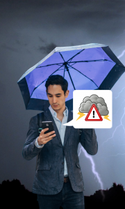 اسکرین شات برنامه Thunderstorm- weather warnings 1