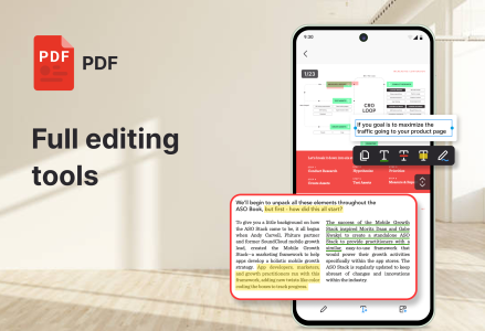 اسکرین شات 1 برنامه All Document Reader: Word, PDF