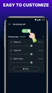 اسکرین شات 5 برنامه Flash Alert & LED Flashlight