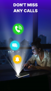 اسکرین شات 2 برنامه Flash Alert & LED Flashlight