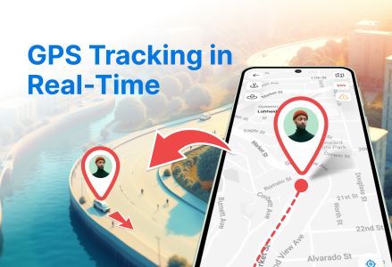 اسکرین شات 1 برنامه GPS Location Tracker for Phone