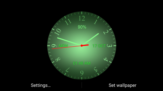 اسکرین شات 8 برنامه Analog clock Live WP