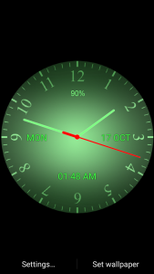 اسکرین شات 7 برنامه Analog clock Live WP