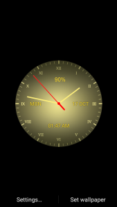 اسکرین شات 3 برنامه Analog clock Live WP