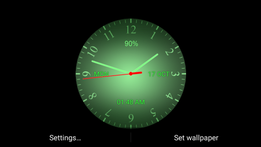 اسکرین شات برنامه Analog clock Live WP 8