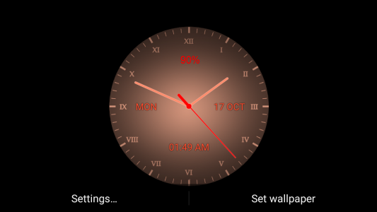 اسکرین شات برنامه Analog clock Live WP 6