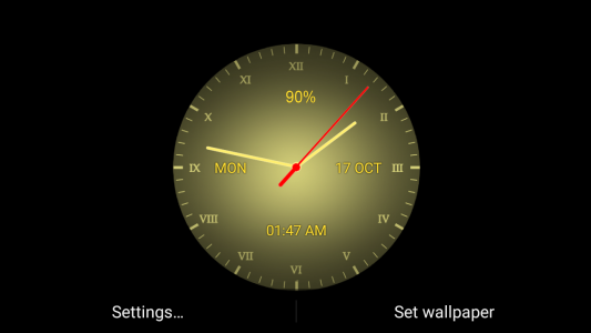 اسکرین شات 4 برنامه Analog clock Live WP
