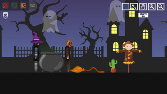 اسکرین شات بازی Halloween Ragdoll Playground: Human Witch 5