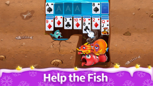 اسکرین شات بازی Solitaire 3D Fish 1