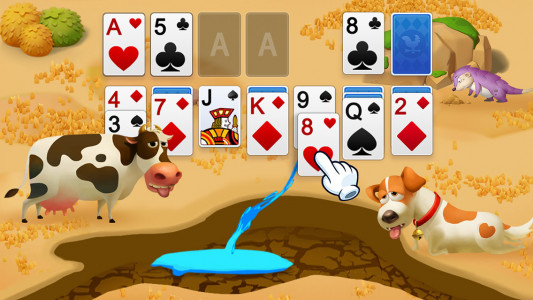 اسکرین شات 1 بازی Solitaire - My Farm Friends